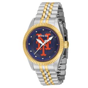 Relgio feminino MLB New York Mets - 36 mm. Ao. Ouro 42968