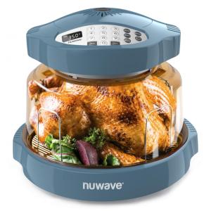 Panela Forno Infravermelho Elétrico com Temperaturas Ajustáveis, 100 Predefinições e 50 Memória, 110V 1500W, Nuwave, Azul