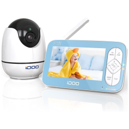 Babá Eletrônica iDOO com Câmera HD 720P, Áudio e Visão Noturna