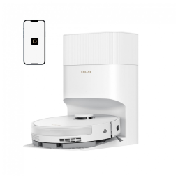 Robô aspirador e mop Dreame branco sucção 13000Pa autoesvaziamento 5L DuoBrush mapeamento LDS D20 Plus 110V