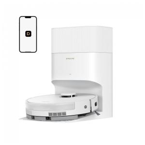 Robô aspirador e mop Dreame branco sucção 13000Pa autoesvaziamento 5L DuoBrush mapeamento LDS D20 Plus 110V