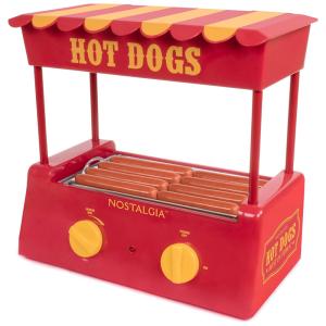 Máquina de Hot Dog Retrô até 8un Por Vez em Aço Inoxidável, 110V, Nostalgia, Vermelha