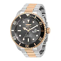 Relógio Masculino de Quartzo Pro Diver, Invicta 36078, Prata e Ouro Rosa