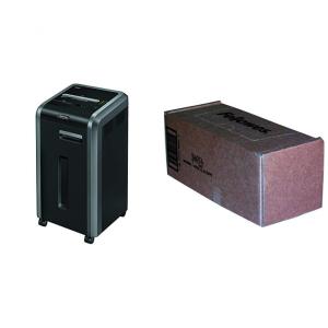 Fragmentadora de Papel 20 Folhas com Corte Transversal e Sacos Pretos, 110V, Fellowes Powershred 225Ci, Preta