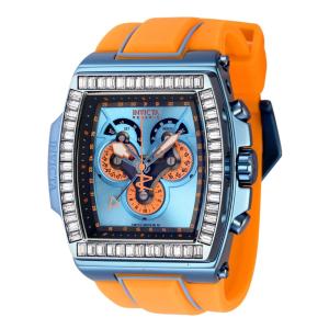 Relgio masculino reserva S1 Rally Diablo Swiss Ronda 5040.F calibre - 51,3 mm. Laranja. Azul Claro 43378