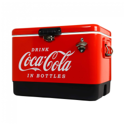 Cooler Térmico Portátil 50 Litros com Alça e Abridor, Coca Cola, Vermelho