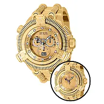 Relgio masculino King Python Shutter Swiss Ronda 5050.C calibre - 50 mm. Ouro 40578