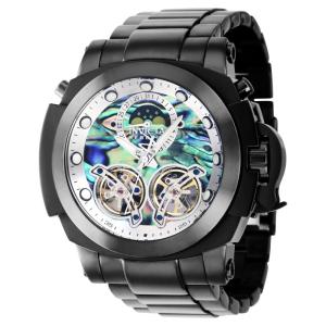 Relógio Masculino Automático Reserve Man of War com Mostrador Abalone, Invicta 39578, Preto