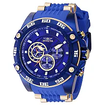 Relgio masculino Speedway - 52 mm. Ouro. Azul 40678