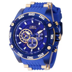 Relgio masculino Speedway - 52 mm. Ouro. Azul 40678