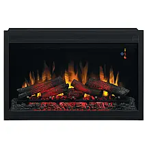 Lareira Elétrica de Embutir A60x91L cm com Controle Remoto Multifuncional, Termostato e 5 Opções de Brilho, 110V, ClassicFlame