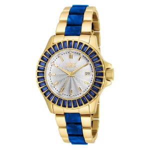 Relgio feminino anjo - 38 mm. Ouro. Azul 18878