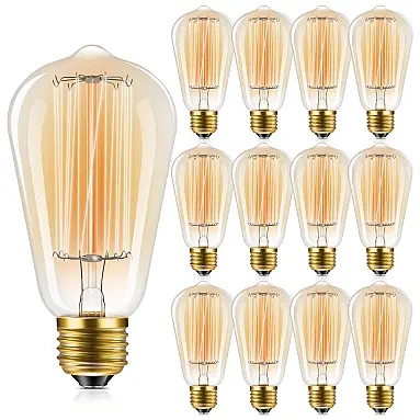 Lâmpada LED Vintage ST58, 60W