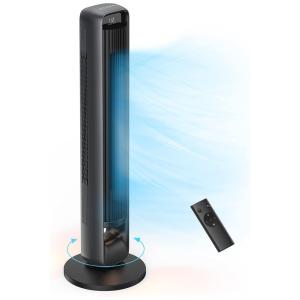 Ventilador de Torre Tower Fan 12 Velocidades, com Tela LED e Controle Remoto, 110v, NA, Preto