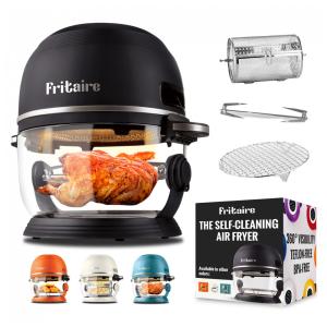 Air Fryer de Vidro 5L com Visão 360 e Tecnologia Vortex. Livre de Toxinas e Autolimpante. Potencialize sua Cozinha. Fritaire