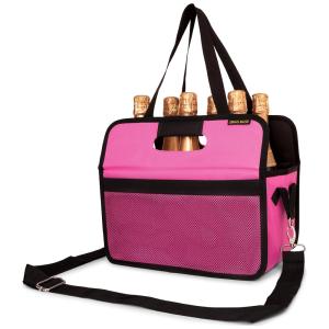 Caixa Para Transporte de Vinhos Swag Bags até 8 Garrafas com Alça, Azul Claro