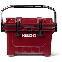 Cooler Térmico 24L com Ultra Isolamento e Trava, Comporta até 35 Latas, IGLOO, Vermelho
