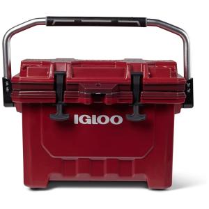 Cooler Térmico 24L com Ultra Isolamento e Trava, Comporta até 35 Latas, IGLOO, Vermelho