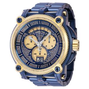 Relgio masculino Reserve Sea Hunter Warrior 2.26 quilates diamante suo Ronda 8040.N calibre - 56 mm. Azul escuro