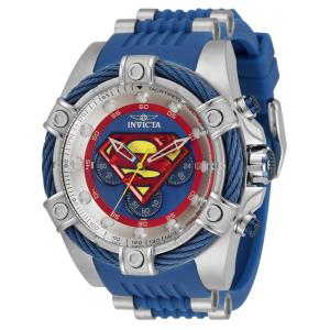 Relógio Masculino DC Comics Superman, Invicta 33188, Azul e Prata