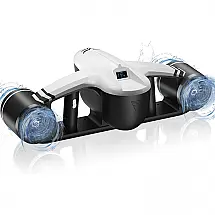 Scooter de Propulsor Aquático Mergulhe de ate 50 Metros para Crianças e Adultos 700W, LEVOTY, Branco