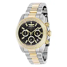 Relógio Masculino Speedway 0,92 quilates com Diamante, Invicta 38288, Prata, Dourado e Preto