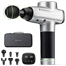 TaoTronics Massageador Pistola Elétrico Profissional Sem Fio 6 Acessórios 10 Velocidades 3200 RPM