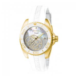 Relógio Feminino Invicta Angel com Mostrador de Madrepérola 38mm, Branco 0488