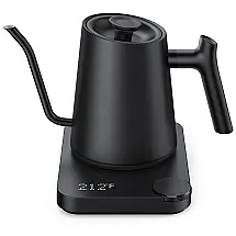 Chaleira Elétrica 0.9L, Aço Inoxidável, 1200W, 110v, AIRYOYO, Preto