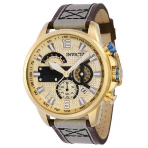 Relgio Masculino Aviador - 46mm. Marrom. Bege 41688