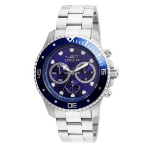 Relógio Masculino Pro Diver, Invicta 21788, Prata e Azul Escuro