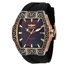 Relógio masculino automático S1 Excalibur com mostrador em madrepérola - 44 mm. Preto 44788