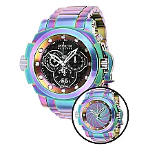 Relógio Masculino Reserve Man of War Shutter Swiss Ronda 5050.C calibre, Invicta 38788, iridescente e Prata