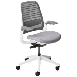 Cadeira de Escritório Ergonômica Giratória e Ajustável, STEELCASE 435A00 5T29 5F16 6053 HOARM CC, Cinza