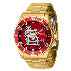 Relógio Masculino Automático Invicta MLB St. Louis Cardinals, Ouro 42988