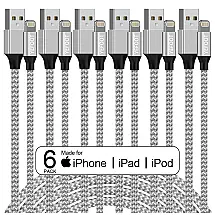 Carregador para iPhone Trançado Carregamento rápido Longo Compatível com iPhone 12Pro Max, 12Pro, 12, 11Pro Max, 11Pro, 11, XS, Xs Max