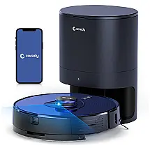 Coredy L900X Aspirador de Pó Robô com Conexão via APP, WI FI e Auto Esvaziamento, 110V, Preto