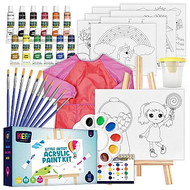 Kit de pintura acrílica infantil