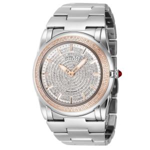 Relógio Feminino Reserve Slim de Diamante de 1,61 quilates, Invicta 41098, Prata