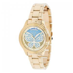 Relgio feminino Wildflower com mostrador em madreprola - 35 mm. Ouro 37098