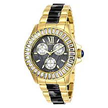 Relógio Feminino de Quartzo Angel, Invicta 29098, Dourado e Preto