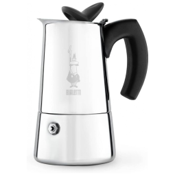 Cafeteira de Café Expresso Manual Italiana 4 Xícaras, Bialetti Moka, Aço Inoxidável