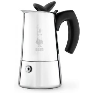 Cafeteira de Café Expresso Manual Italiana 4 Xícaras, Bialetti Moka, Aço Inoxidável