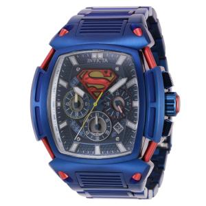 Relógio Masculino Analógico de Quartzo 53mm, Invicta DC Comics Superman 41298, Azul