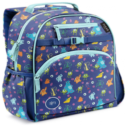 Mochila Escolar Infantil 38cm Simple Modern Rei Leão para Crianças, Azul Escuro
