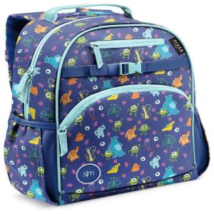 Mochila Escolar Infantil 38cm Simple Modern Rei Leão para Crianças, Azul Escuro