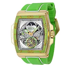 Relógio masculino Invicta Reserve S1 Rally Diablo automático 51,, branco, verde 43398