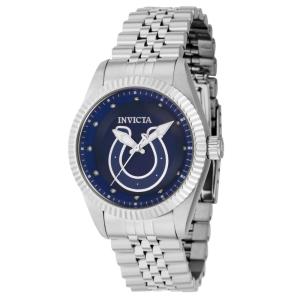 Relógio Feminino NFL Indianapolis Colts, Invicta 42498, Prata e Azul