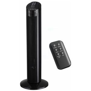 Ventilador de Torre Oscilante com Controle Remoto e 3 Velocidades, 110V Simple Deluxe, Preto