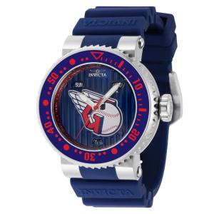 Relgio Invicta MLB Cleveland Guardians Unissex - 40mm, Azul Marinho 42598: um acessrio sofisticado e esportivo para qualquer ocasio.